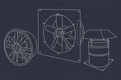 Общепромышленные осевые вентиляторы 
